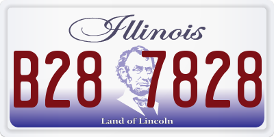 IL license plate B287828