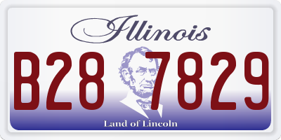 IL license plate B287829