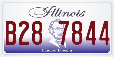 IL license plate B287844
