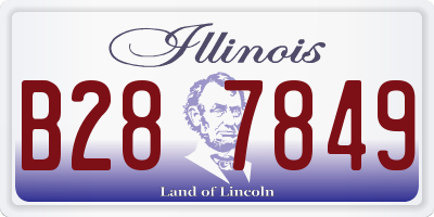 IL license plate B287849