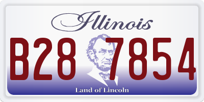 IL license plate B287854