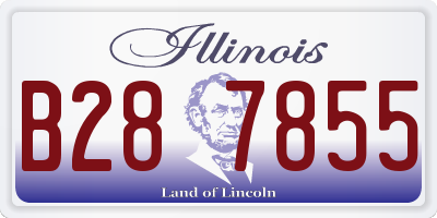 IL license plate B287855