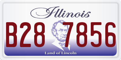 IL license plate B287856