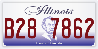 IL license plate B287862