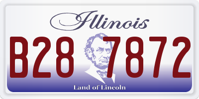 IL license plate B287872