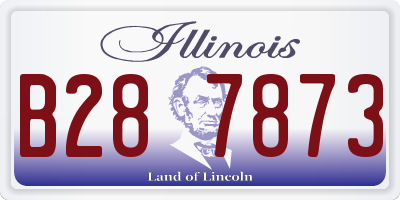 IL license plate B287873