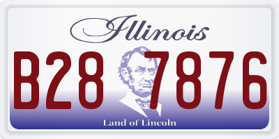 IL license plate B287876