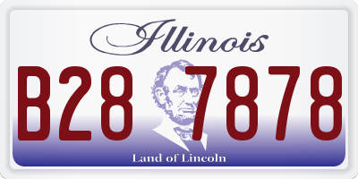 IL license plate B287878