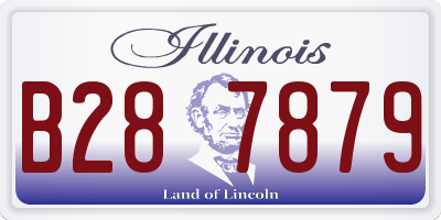 IL license plate B287879