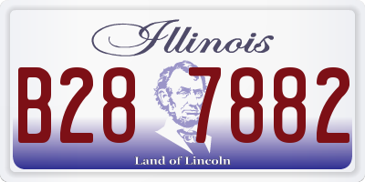 IL license plate B287882