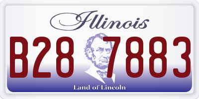 IL license plate B287883