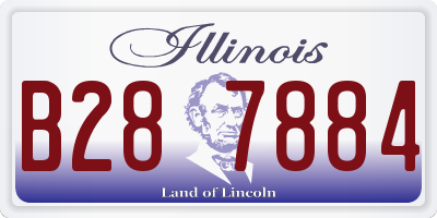 IL license plate B287884