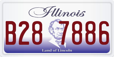 IL license plate B287886