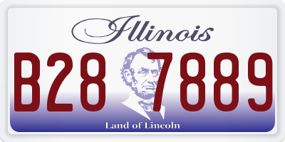 IL license plate B287889