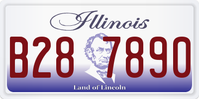 IL license plate B287890