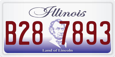 IL license plate B287893