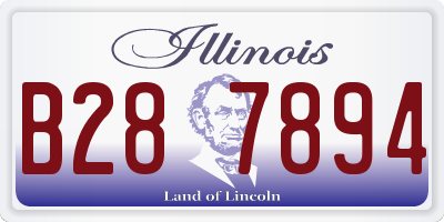 IL license plate B287894
