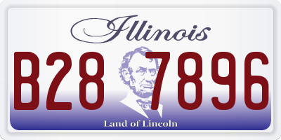IL license plate B287896