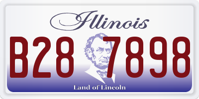 IL license plate B287898