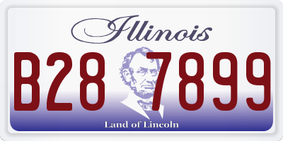 IL license plate B287899