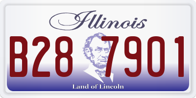 IL license plate B287901