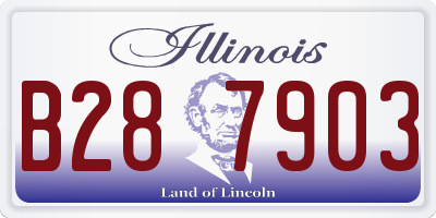 IL license plate B287903