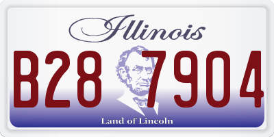 IL license plate B287904