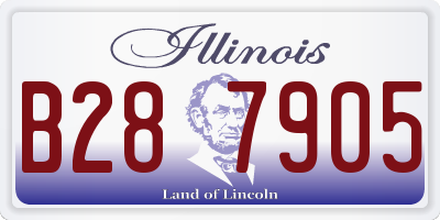 IL license plate B287905