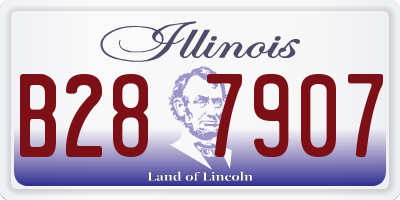 IL license plate B287907