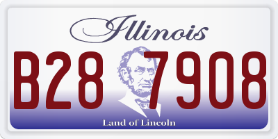 IL license plate B287908