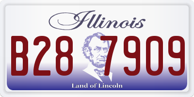 IL license plate B287909