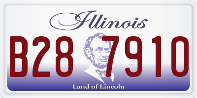 IL license plate B287910