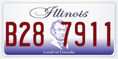 IL license plate B287911