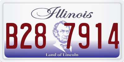 IL license plate B287914