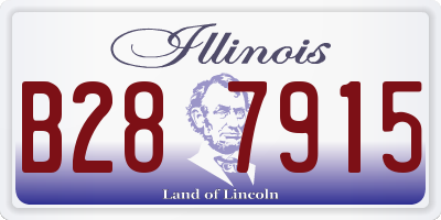 IL license plate B287915