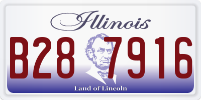 IL license plate B287916