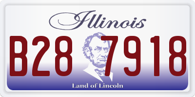 IL license plate B287918