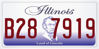 IL license plate B287919