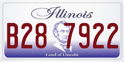 IL license plate B287922