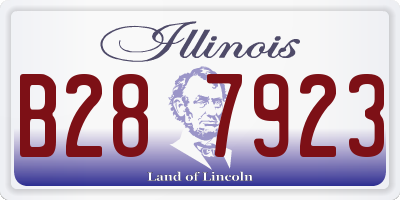 IL license plate B287923