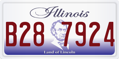 IL license plate B287924