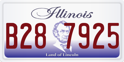 IL license plate B287925
