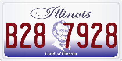 IL license plate B287928