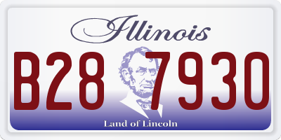 IL license plate B287930