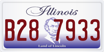IL license plate B287933