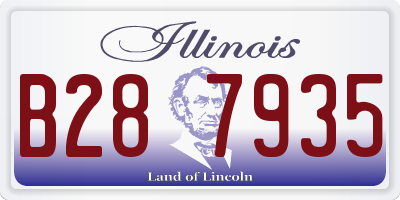 IL license plate B287935
