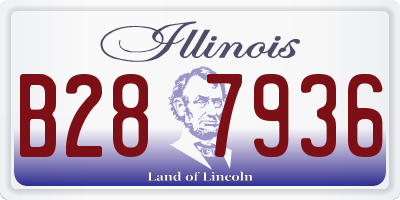 IL license plate B287936