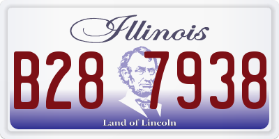 IL license plate B287938