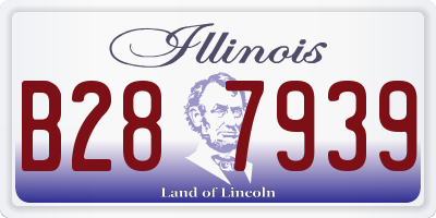 IL license plate B287939