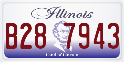 IL license plate B287943